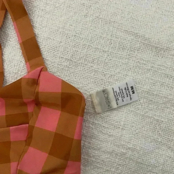 LSPACE X SEAESTA SEASIDE GINGHAM JESS TOP SIZE M - Picture 2 of 3